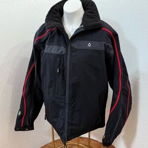 Men's Black and Red Performance Jacket